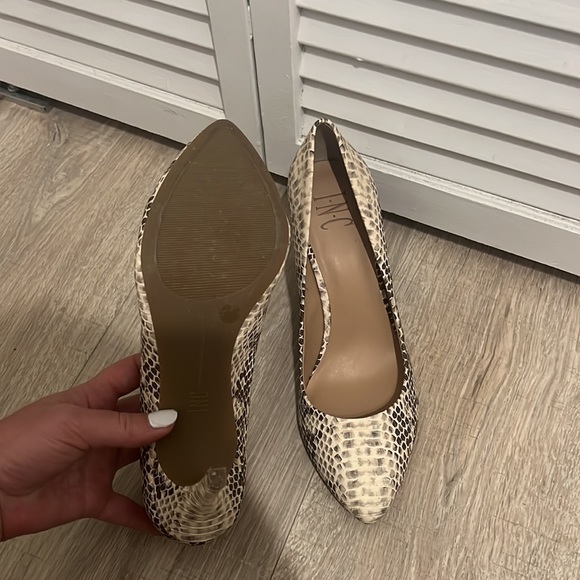 INC Snake Print Heels - Picture 3 of 4